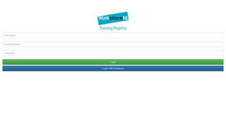 WorkplaceNL Trainging Registry