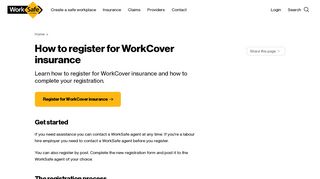 How to register for WorkCover insurance - WorkSafe