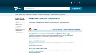 Workcover & workers compensation | Victorian Government