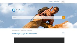 WorkSight Login Screen Video – HourDoc Support Center