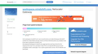 Access workspace.mindshift.com. Netscaler Gateway
