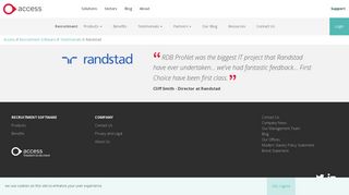 Recruitment Software Reviews - Randstad - The Access Group