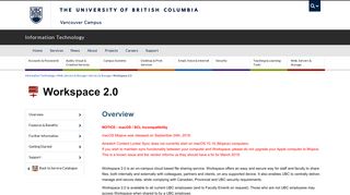 Workspace 2.0 | UBC Information Technology