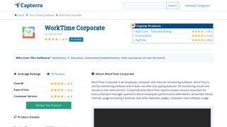 WorkTime Corporate Reviews and Pricing - 2019 - Capterra
