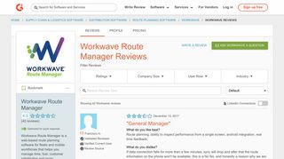 Workwave Route Manager Reviews 2018 | G2 Crowd