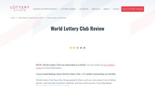 World Lottery Club Review | Scam Or Legit? Find Out Now!