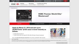 HSBC Premier World Elite Mastercard - Overview - HSBC Canada
