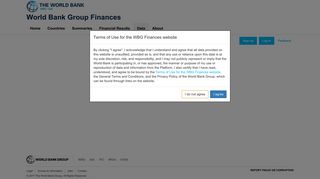 WBG Open Finances | World Bank Group Finances