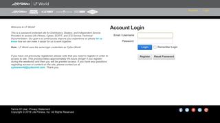 LF World > Login