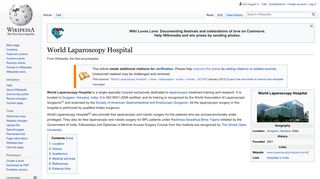 World Laparoscopy Hospital - Wikipedia