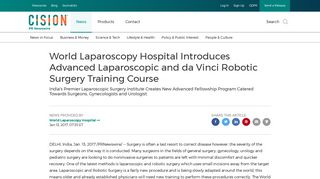 World Laparoscopy Hospital Introduces Advanced Laparoscopic and ...