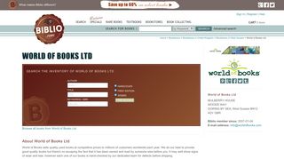 World of Books Ltd - GORING BY SEA, West Sussex - Biblio.com
