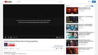World of Warcraft Wrath of the Lich King Login Music - YouTube