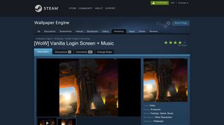 Steam Workshop :: [WoW] Vanilla Login Screen + Music