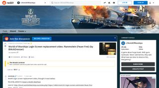 World of Warships Login Screen replacement video: Rammstein (Feuer ...
