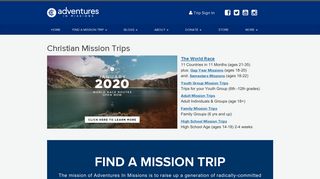 Adventures in Missions: Christian Mission Trips