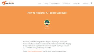 How to Register A Taobao Account | Buy from China,Taobao Guides ...