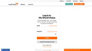 Login | World Vision Australia