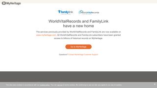 WorldVitalRecords Customer Service