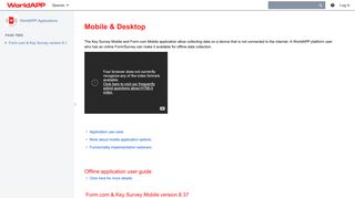 Mobile & Desktop - WorldAPP Applications - WorldAPP Knowledge Base