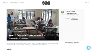 World Friends Foundation, Inc. - Visit.org