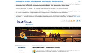 WorldMark Online Booking Platform