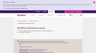 WorldPay merchant accounts - NatWest business bank