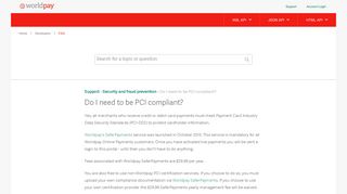 Do I need to be PCI compliant? - Worldpay Developer