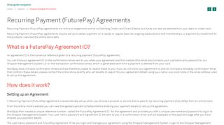 Recurring Payment Agreements - Worldpay Support