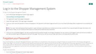 Log in to the Shopper Management System - Worldpay Support
