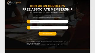 Worldprofit Associates - Free Member Signup Page