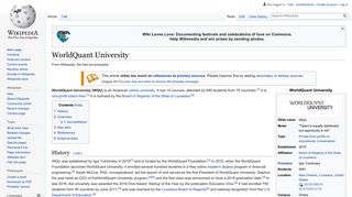 WorldQuant University - Wikipedia