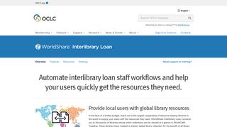WorldShare Interlibrary Loan service - OCLC
