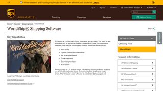 WorldShip - Shipping Software | UPS - United States - UPS.com