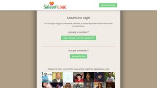 SalaamLove login - Sign in to SalaamLove.com