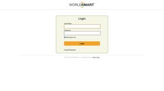 WorldSmart - Login