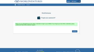 Forgot your user name or password? - worldventures.globalewallet.com