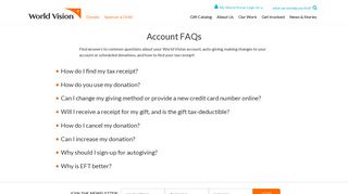 Account Resources | World Vision