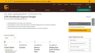 UPS Worldwide Express Freight™ | UPS - United States - UPS.com