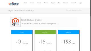 Worldwide Express Small Package Quotes for Magento 1 | Eniture