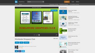 Worldwide Shoppers Club - SlideShare