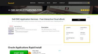 Welcome to Gbs.worleyparsons.com - Oracle Applications Rapid Install