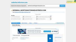 webmail.worthingtonindustries.com at WI. Outlook Web App