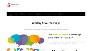 Worthy Shout| Paid Online Surveys India
