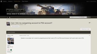 Can I link my wargaming account to PS4 account? - Newcomers' Forum ...