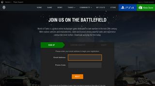 Player Registration Player Registration | World of Tanks