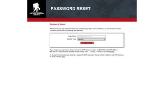 Program Login Page | Wounded Warrior Project