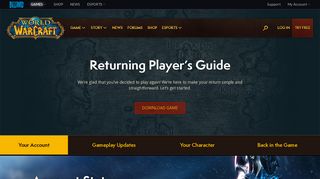 Your Account - WoW - World of Warcraft
