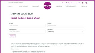 Join the WOW club | WOW air