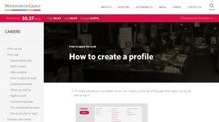 How to create a profile - WOW Careers